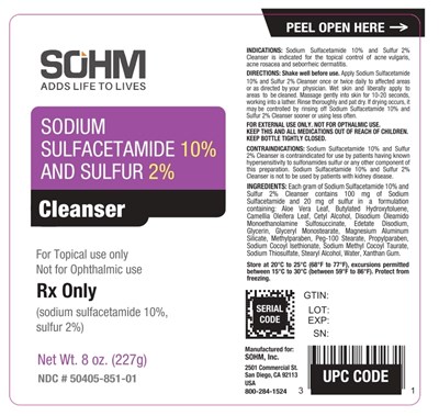 Label-227g (Sohm Ss10 2 Cleanser 8oz Label V1 Page 0001)